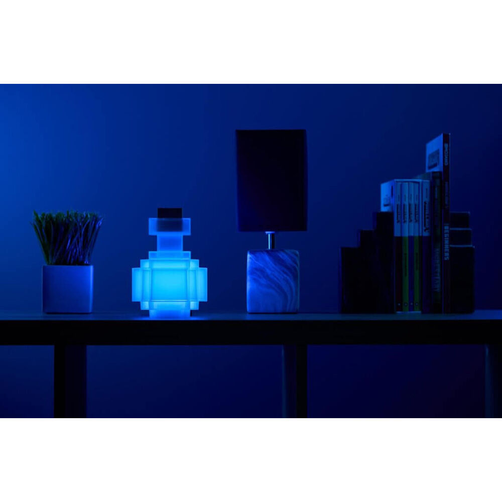 Minecraft Plastic Potion Bottle LED Colour Changing 17x12cm Kids 8y+