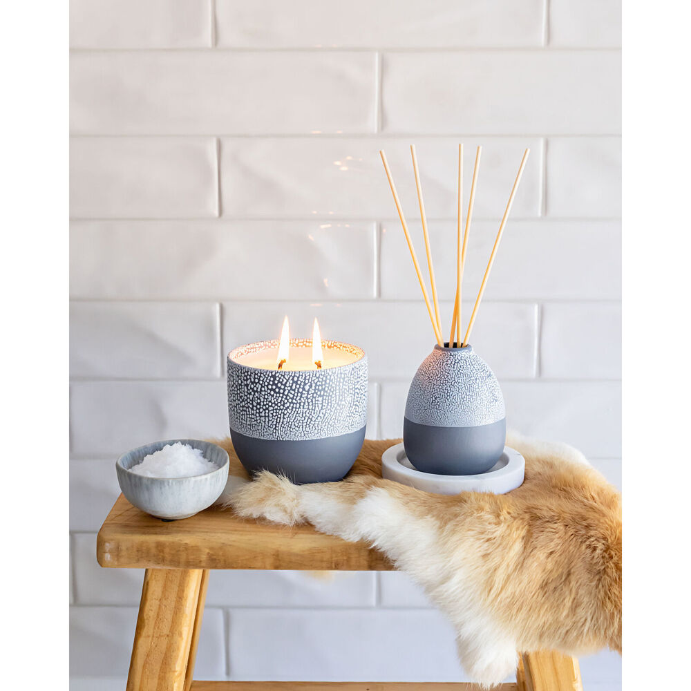 Bramble Bay Nordic Arctic Sea Salt Reed Diffuser Home Fragrance Charcoal