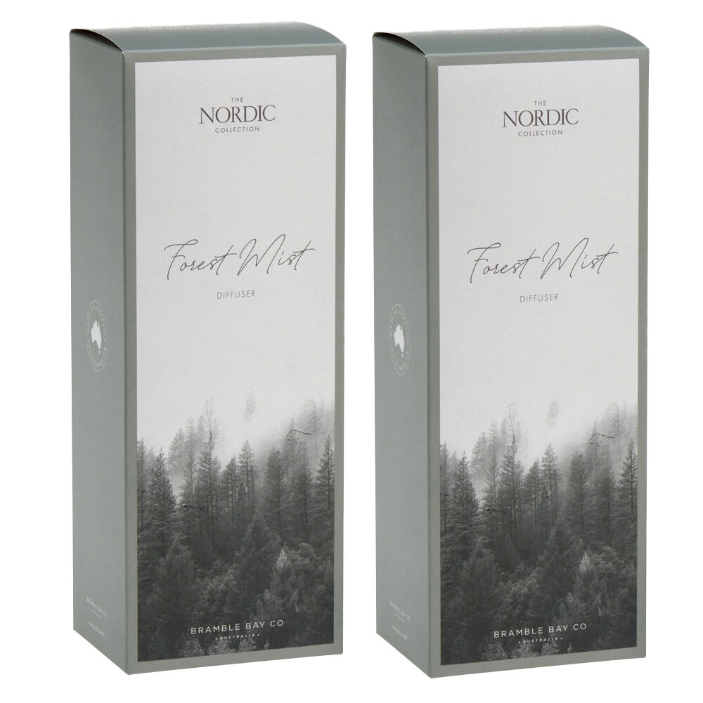 2PK Bramble Bay Nordic Forest Mist Diffuser Home Fragrance Green