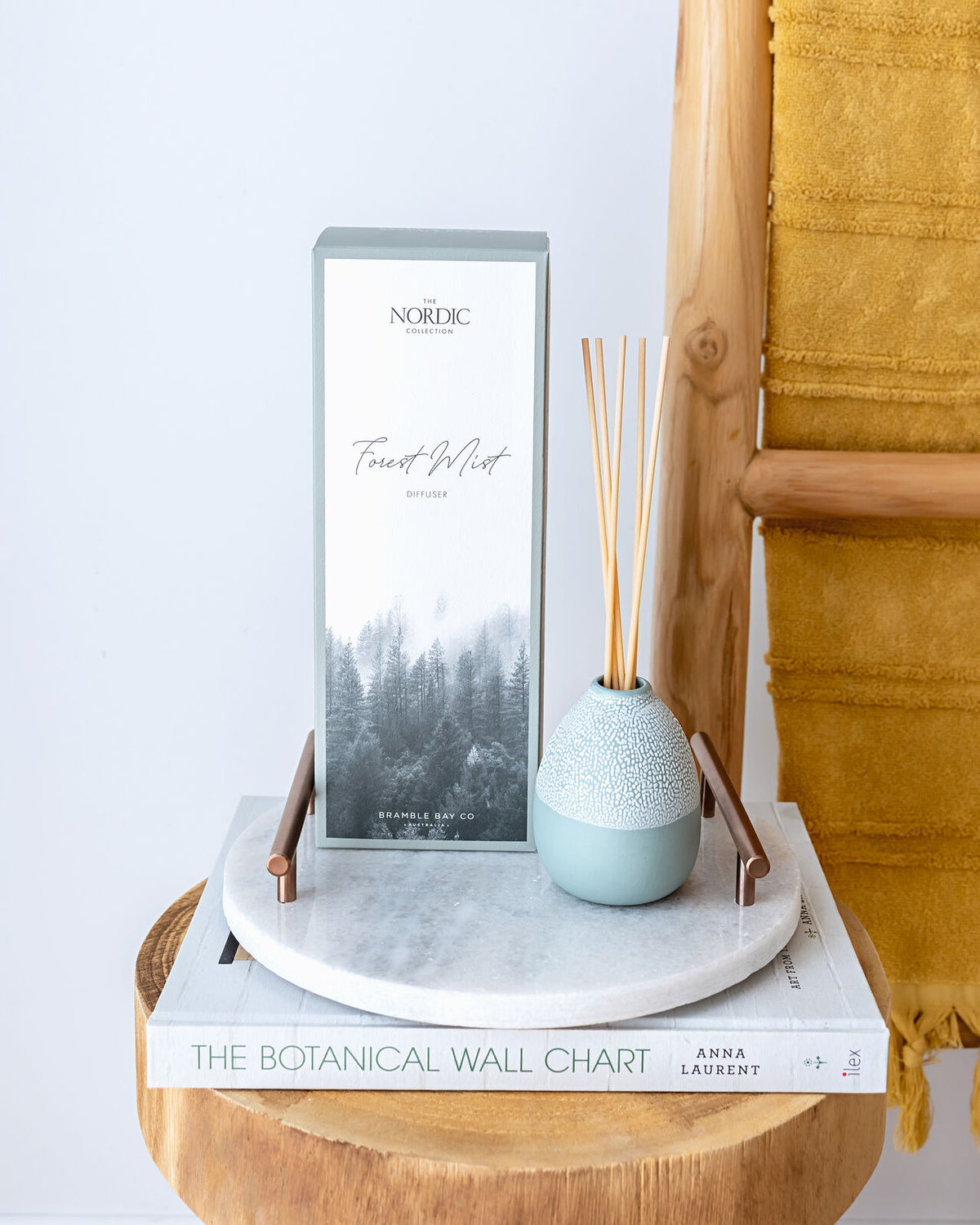 2PK Bramble Bay Nordic Forest Mist Diffuser Home Fragrance Green