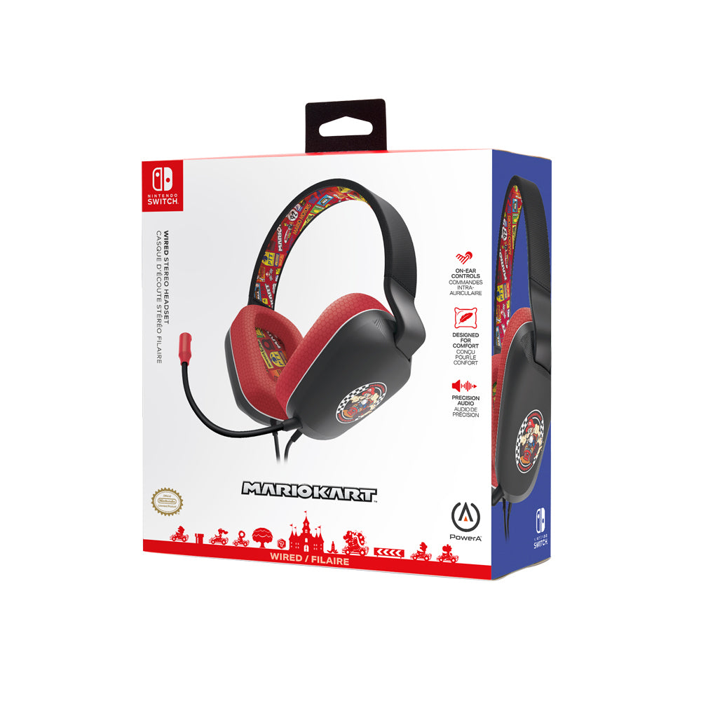PowerA Nintendo Switch Wired Stereo Headset - Mario Kart Rivals