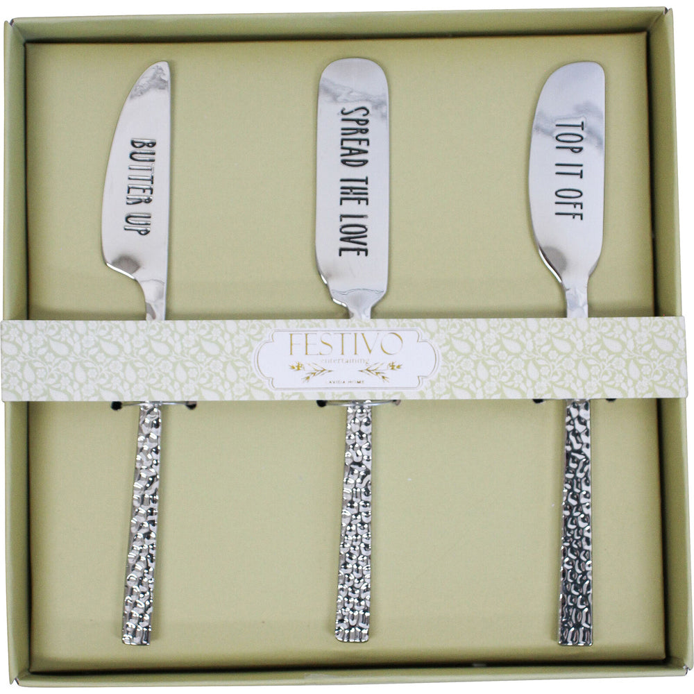 3pc LVD Spreader Spread The Love Home Kitchen Serveware/Tableware