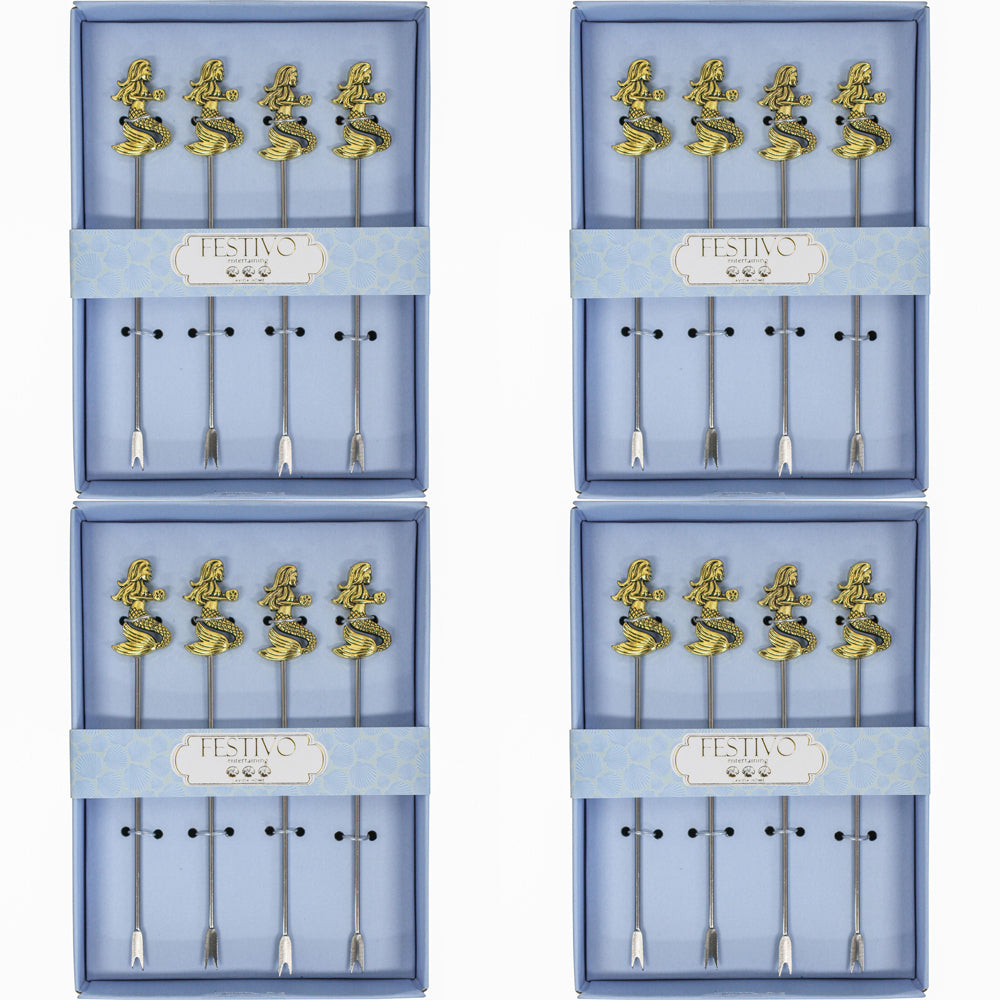 4x LVD Cocktail Pick 4pc Mermaid Home Kitchen Serveware/Tableware