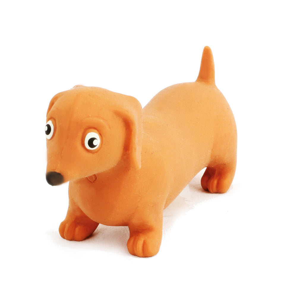 4x Fumfings 12cm Stretchy Sausage Dog Kids 3y+ Toy - Assorted