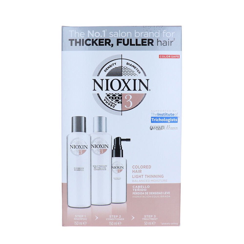 3pc Nioxin System 3 Kit Shampoo/Conditioner/Treatment