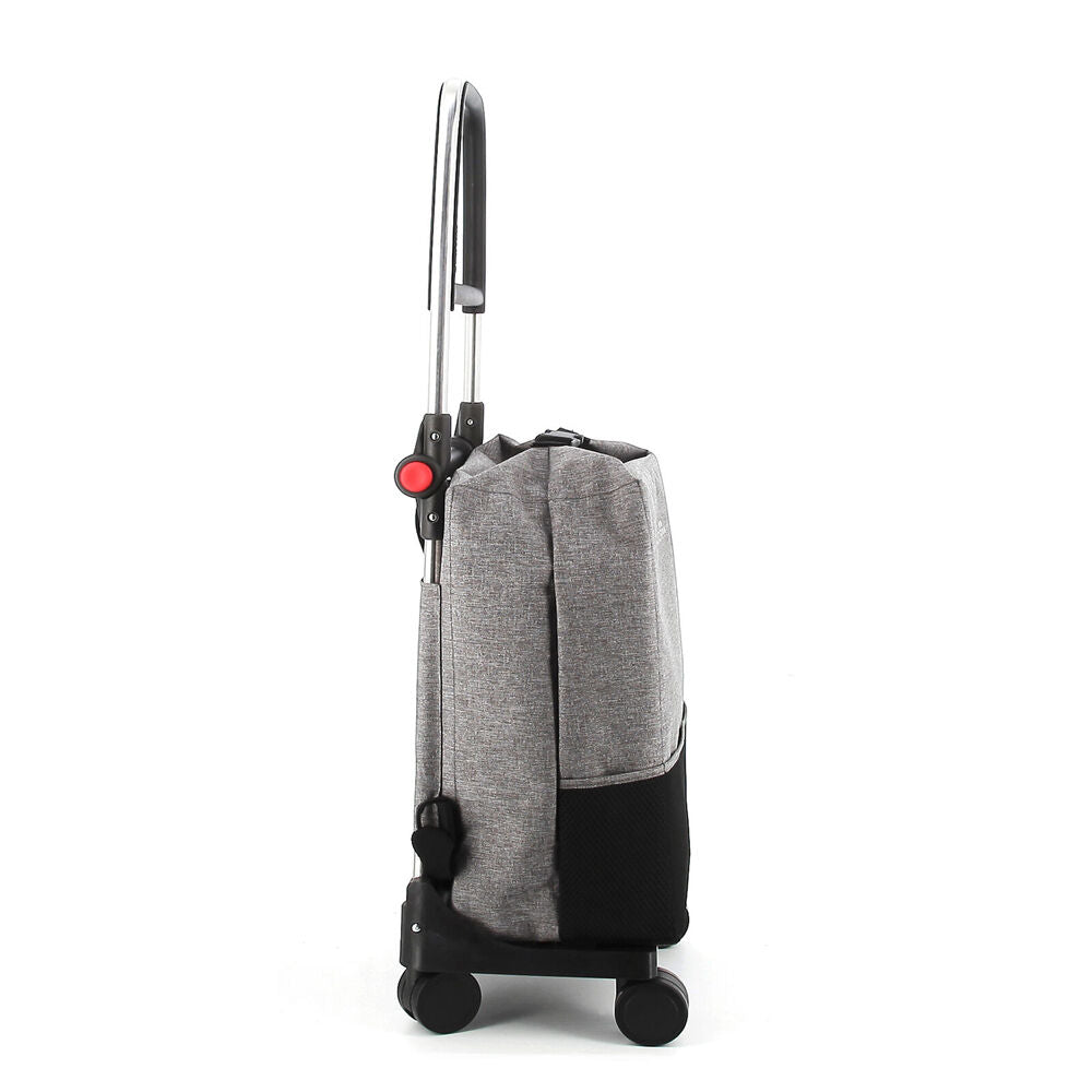 Rolser One Tweed T-Shop 4-Wheel Folding Shopping Trolley 27L - Grey