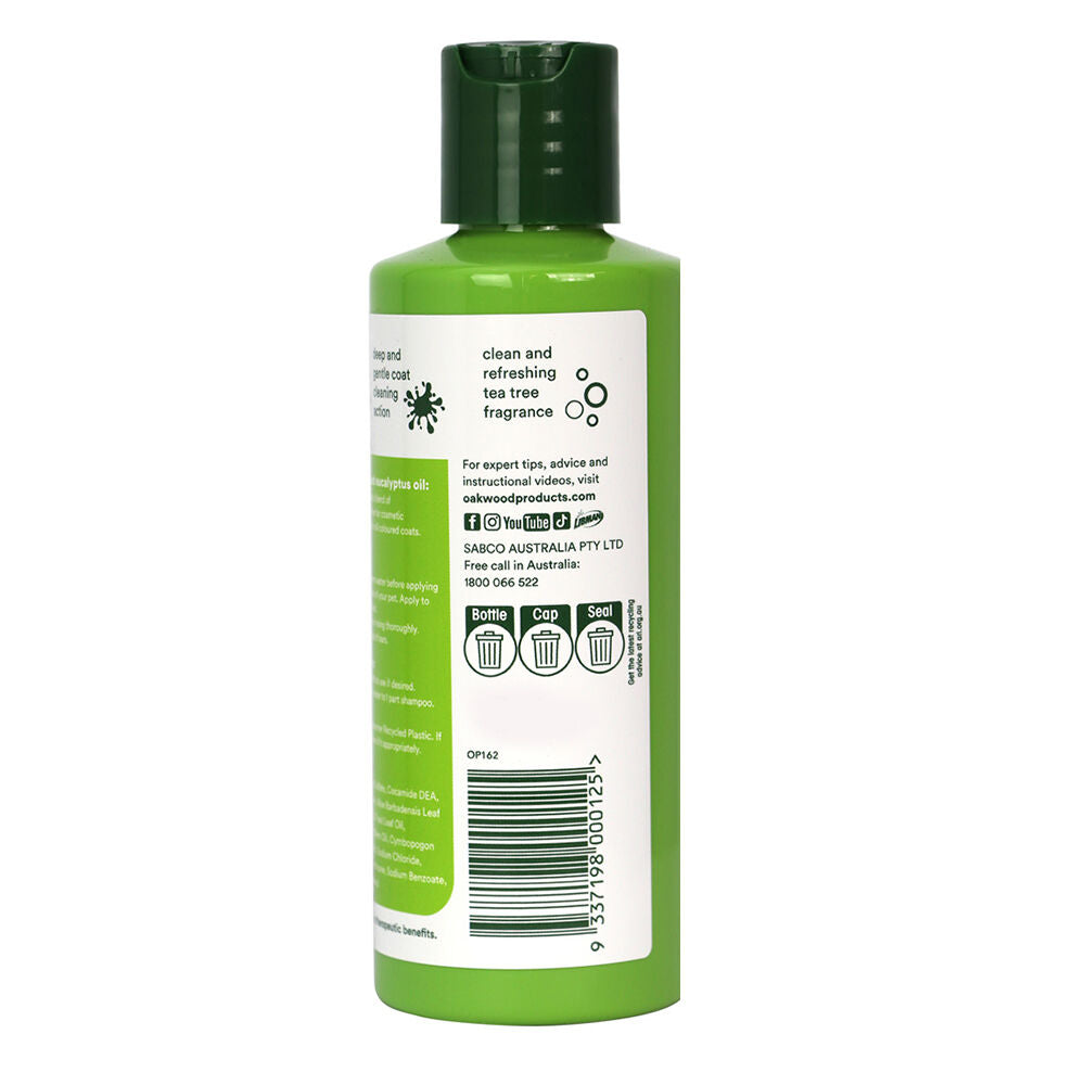 Oakwood 280ml Deep Clean Tea Tree Pet Shampoo for Double Coats