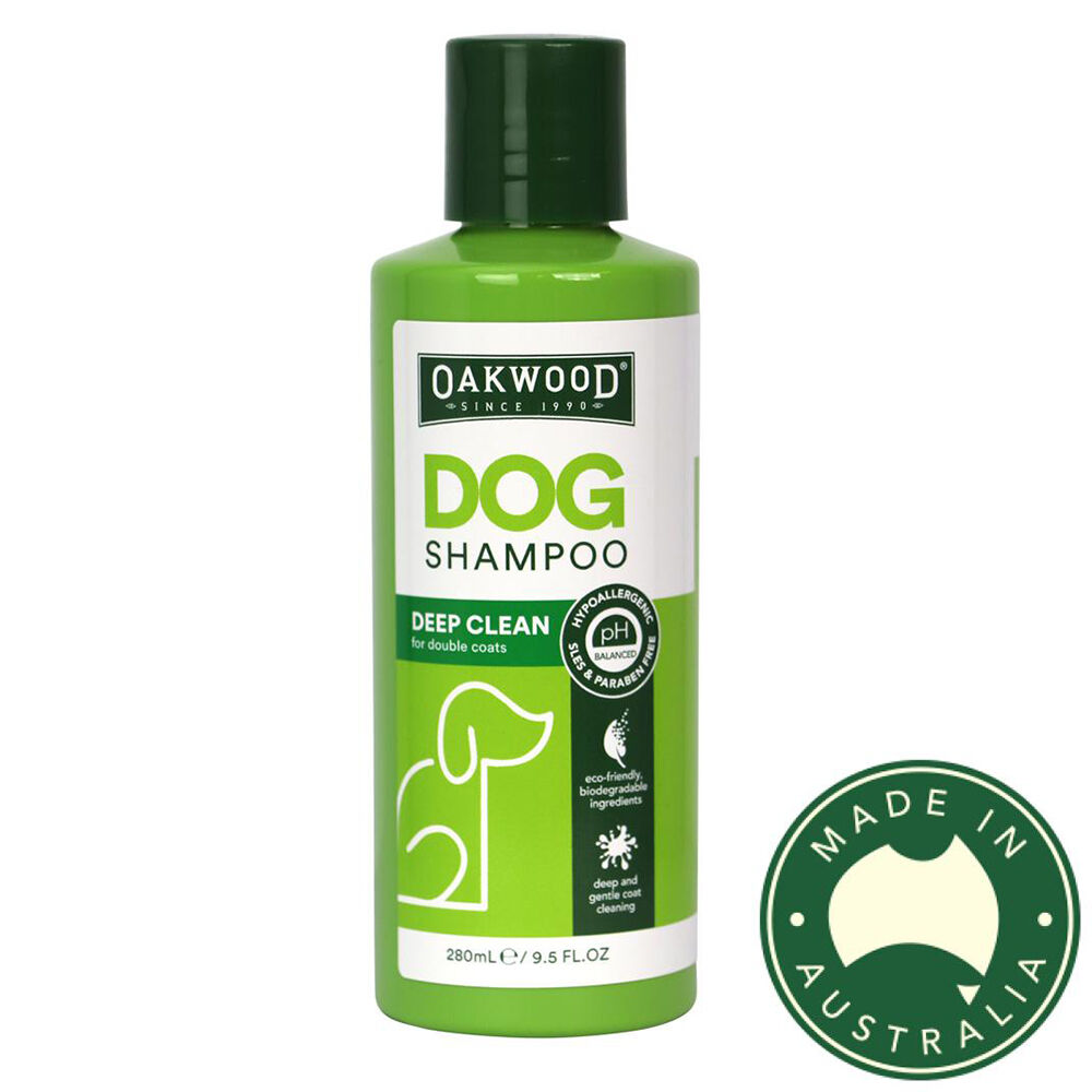 3PK Oakwood 280ml Deep Clean Tea Tree Pet Shampoo for Double Coats