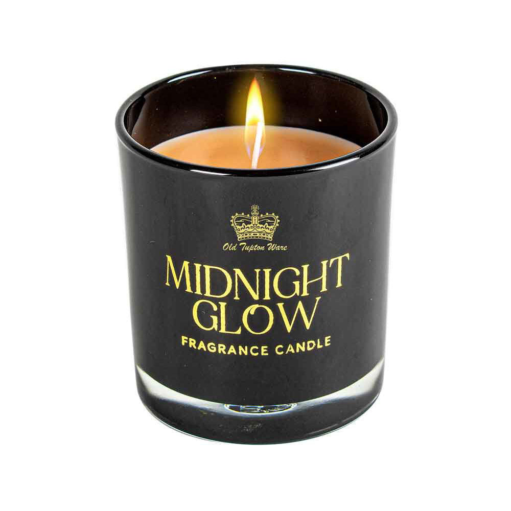 Old Tupton Midnight Glow Scented Candle 160g Round Black