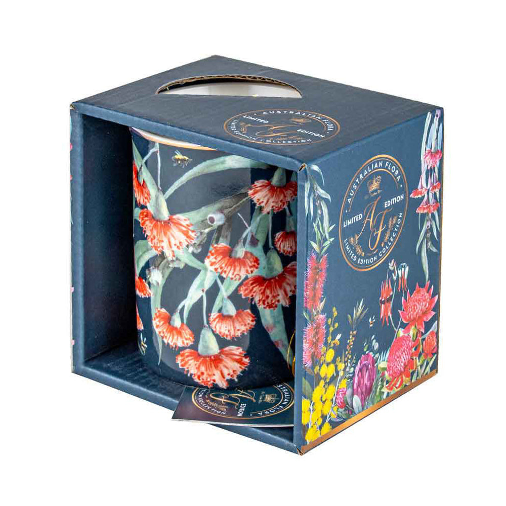 2PK Australian Flora Eucalyptus 360ml Coffee Mug New Bone China