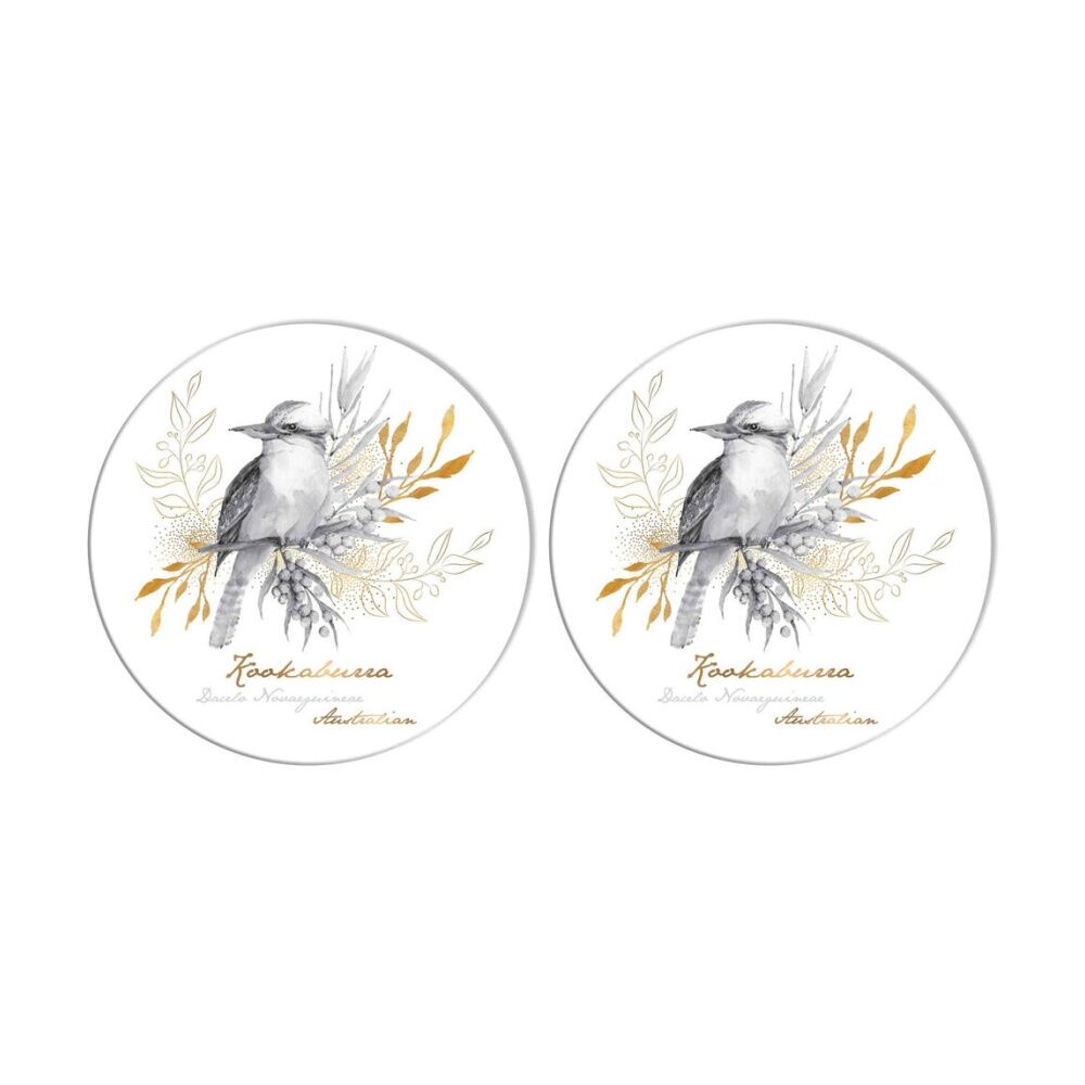 2PK LMD Kookaburra Ceramic Surface Protector Round 25cm - Black/White