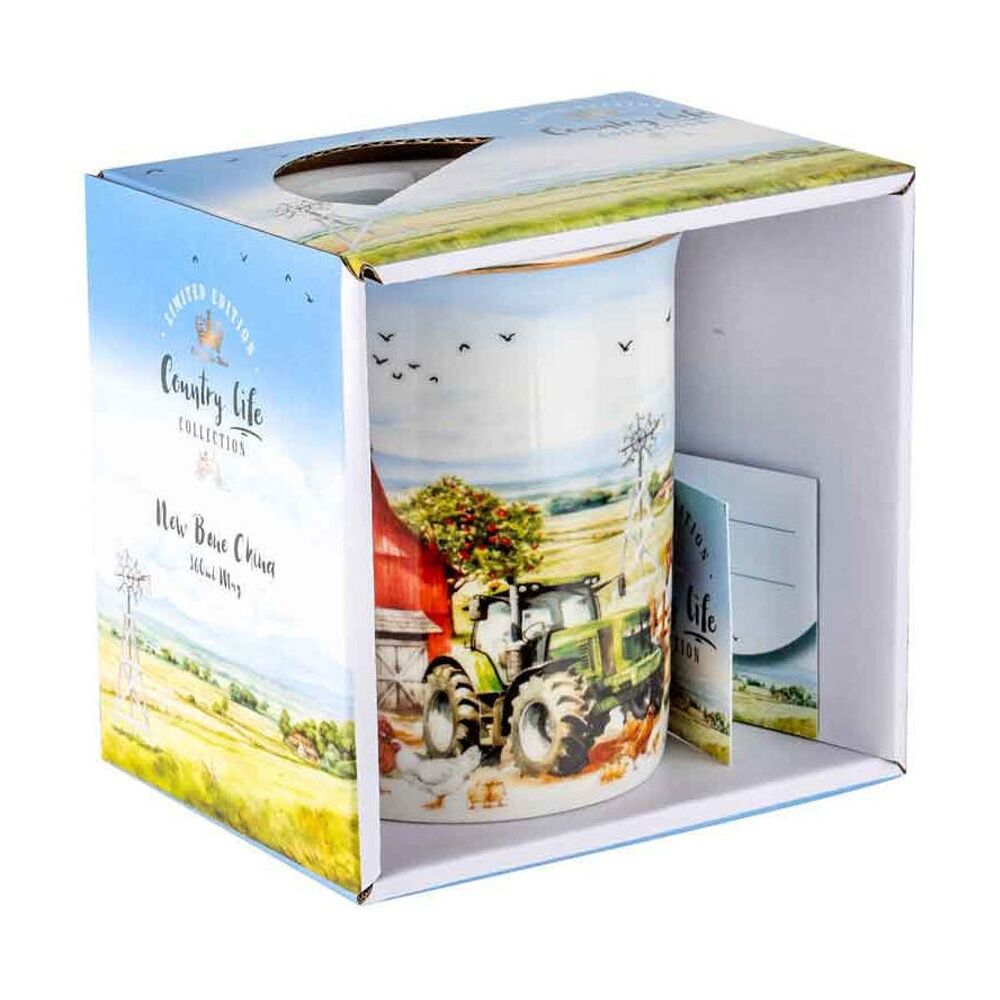 2PK LMD Country Life New Bone China Coffee Mug Drinkware 360ml