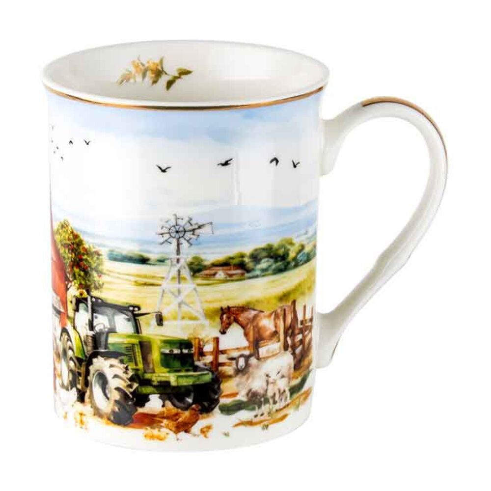 2PK LMD Country Life New Bone China Coffee Mug Drinkware 360ml