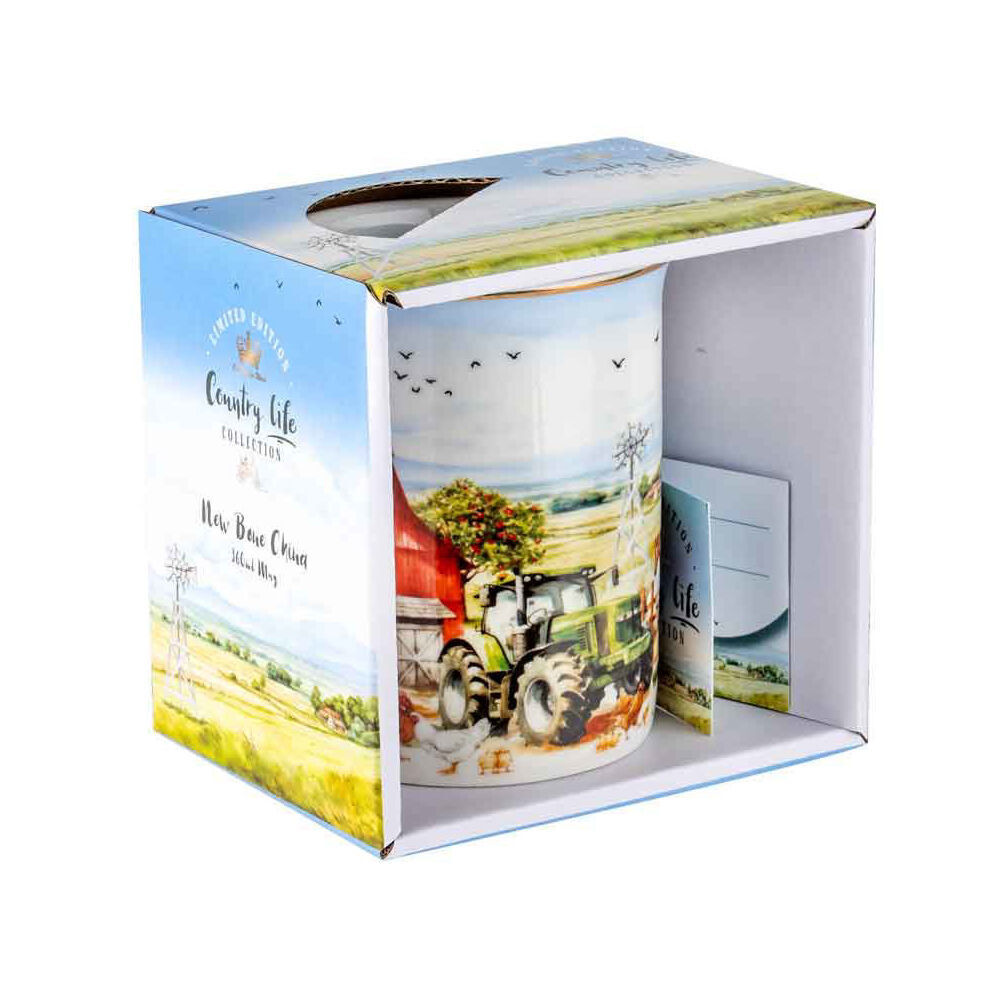 4PK LMD Country Life New Bone China Coffee Mug Drinkware 360ml