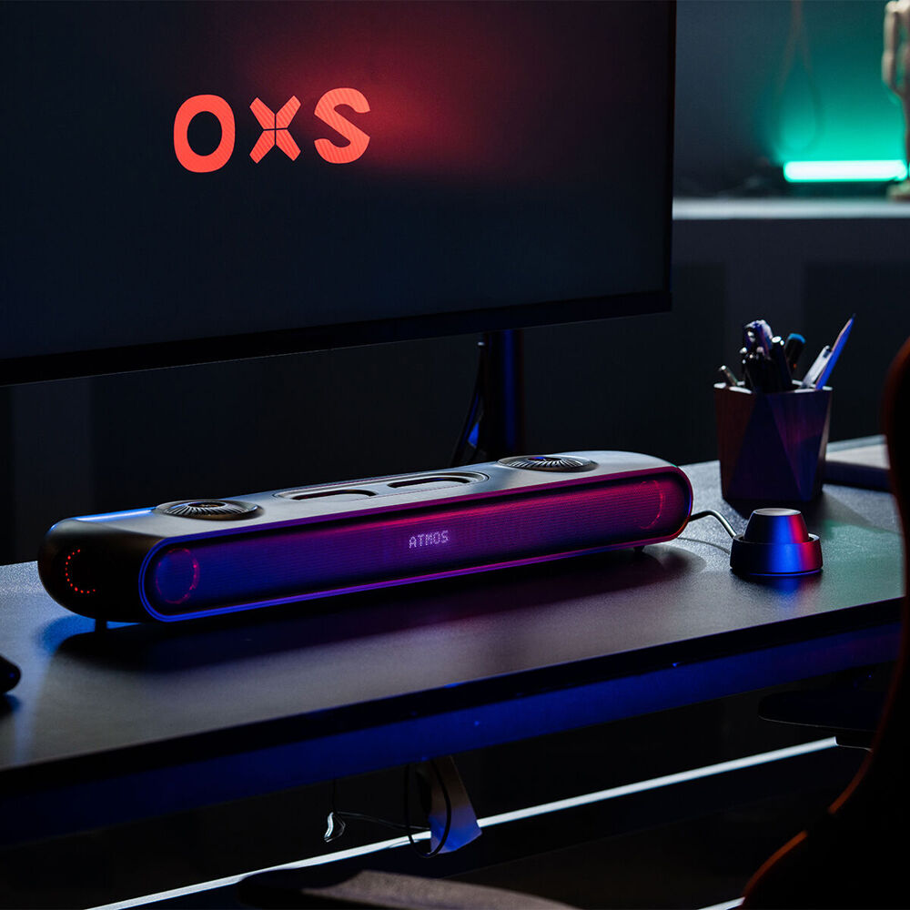 OXS Thunder Pro Dolby Atmos 5.1.2 Ch Gaming Soundbar 90x10.5cm - Grey