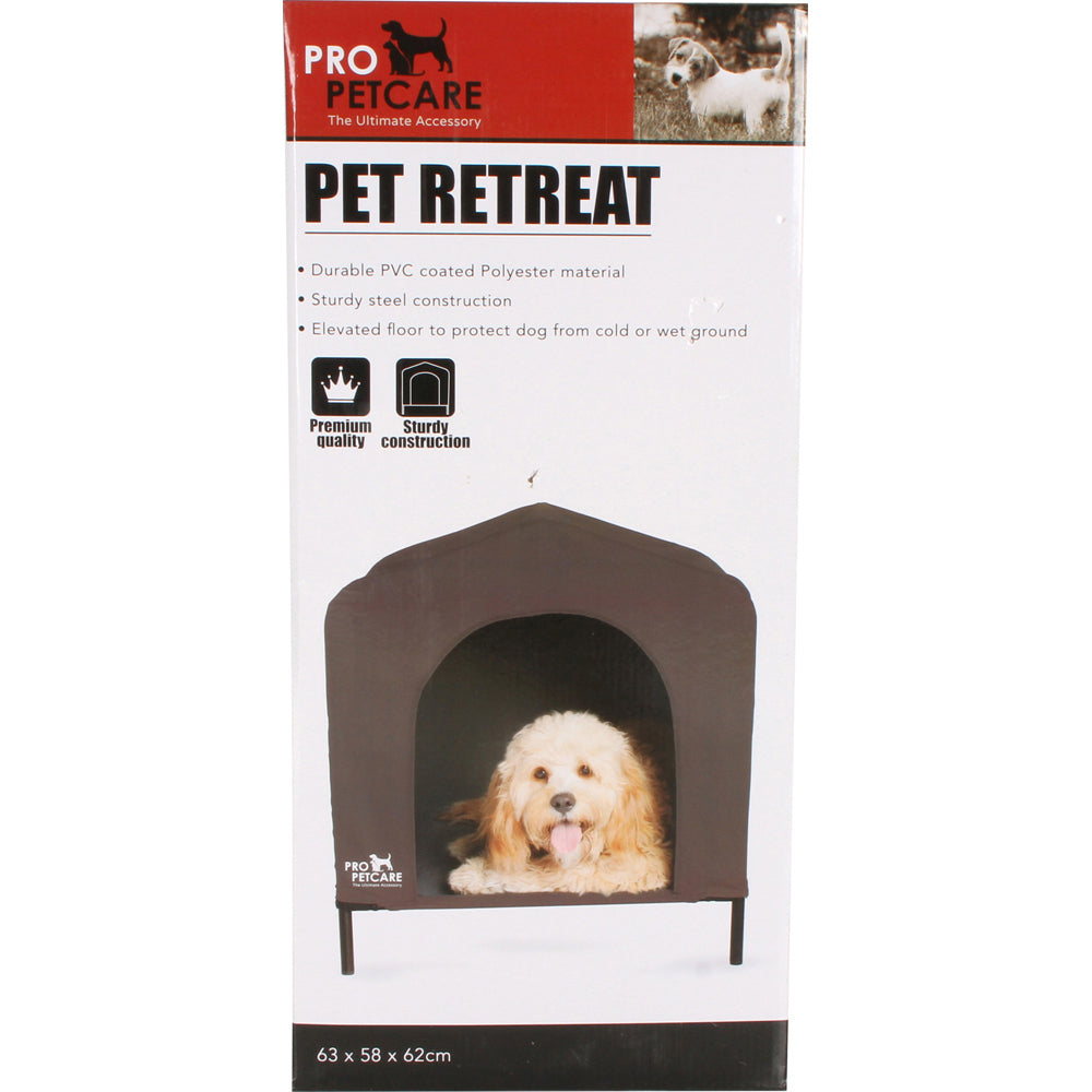Pro Pet Care 63x58cm Fabric Retreat Dog Kennel - Grey