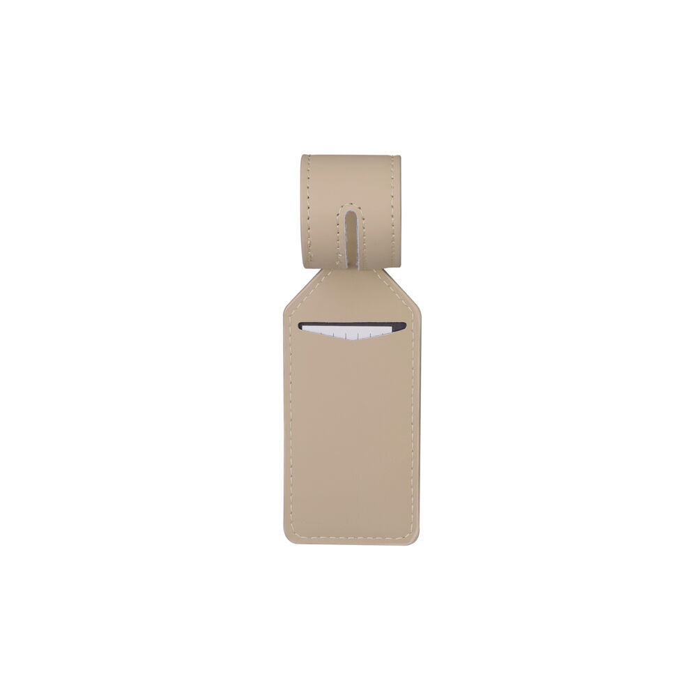 2x 2pc Paklite Adjustable ID Luggage Accessory Tag Set w/ Loop Strap 5x26cm Clay