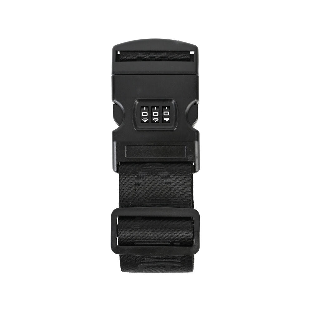 3PK Paklite Luggage Strap Accessory w/ 3 Digit Combination Lock 5x184cm Black