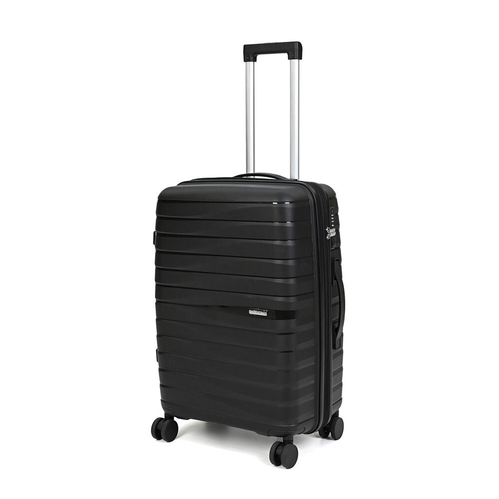 Paklite Breeze Medium Travel Luggage Suitcase Lightweight 62x39cm Black
