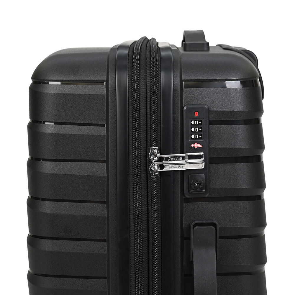 Paklite Breeze Medium Travel Luggage Suitcase Lightweight 62x39cm Black