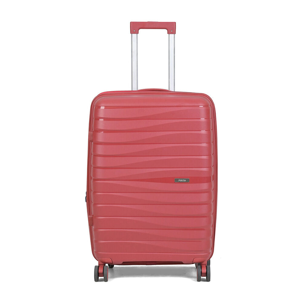 Paklite Breeze Medium Travel Luggage Suitcase Lightweight 62x39cm Red