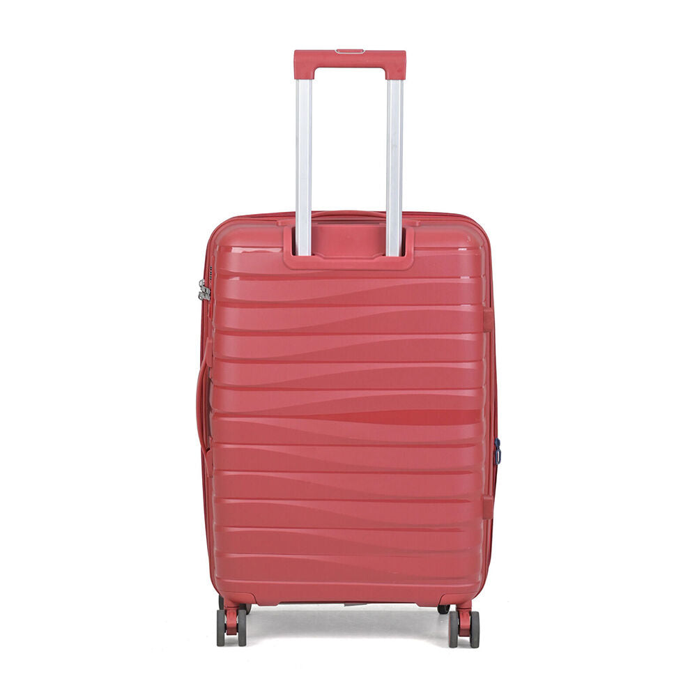 Paklite Breeze Medium Travel Luggage Suitcase Lightweight 62x39cm Red