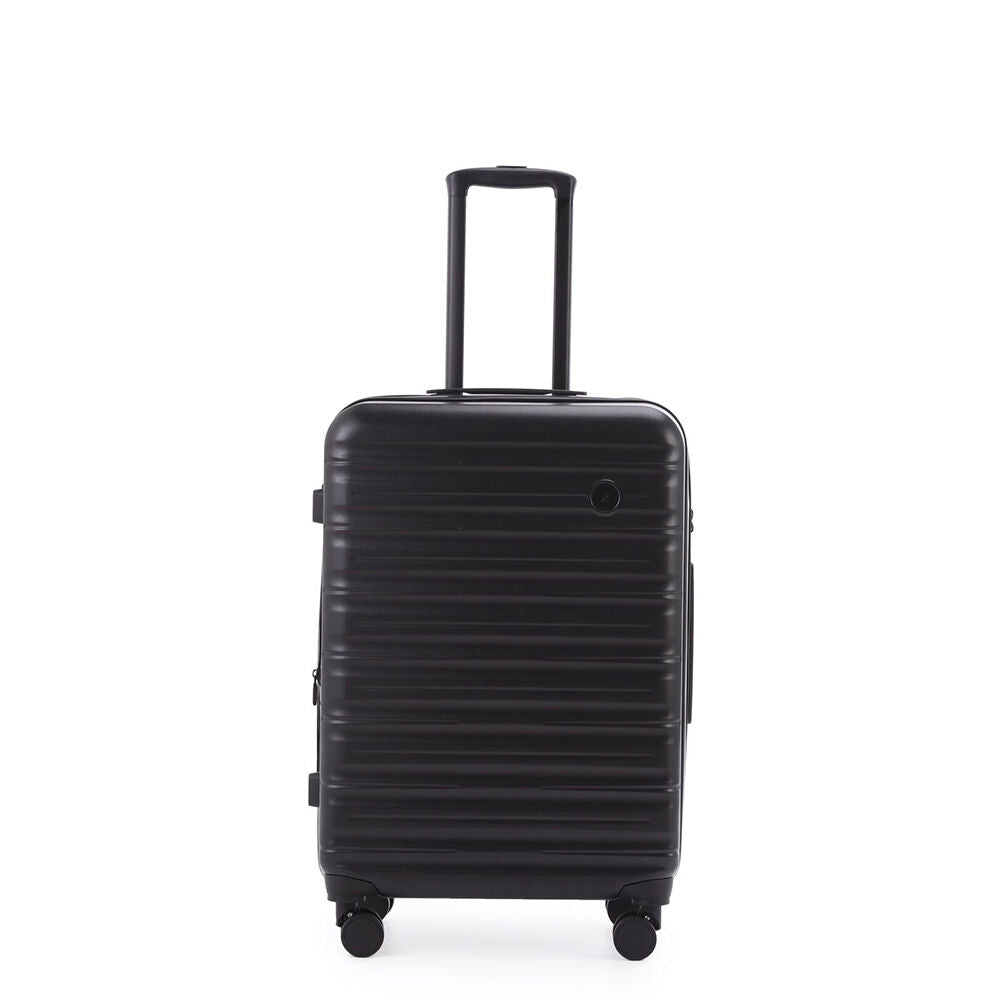 Paklite Pilot Medium Travel Luggage Suitcase Lightweight 67x46cm Black