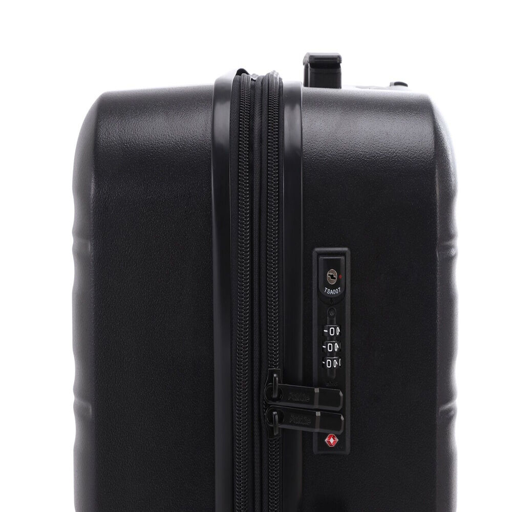 Paklite Pilot Medium Travel Luggage Suitcase Lightweight 67x46cm Black