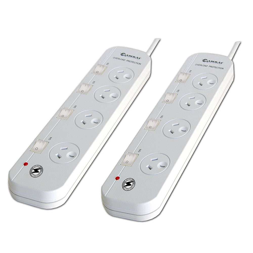 2PK Sansai 4-Way Individually Switched Power Board