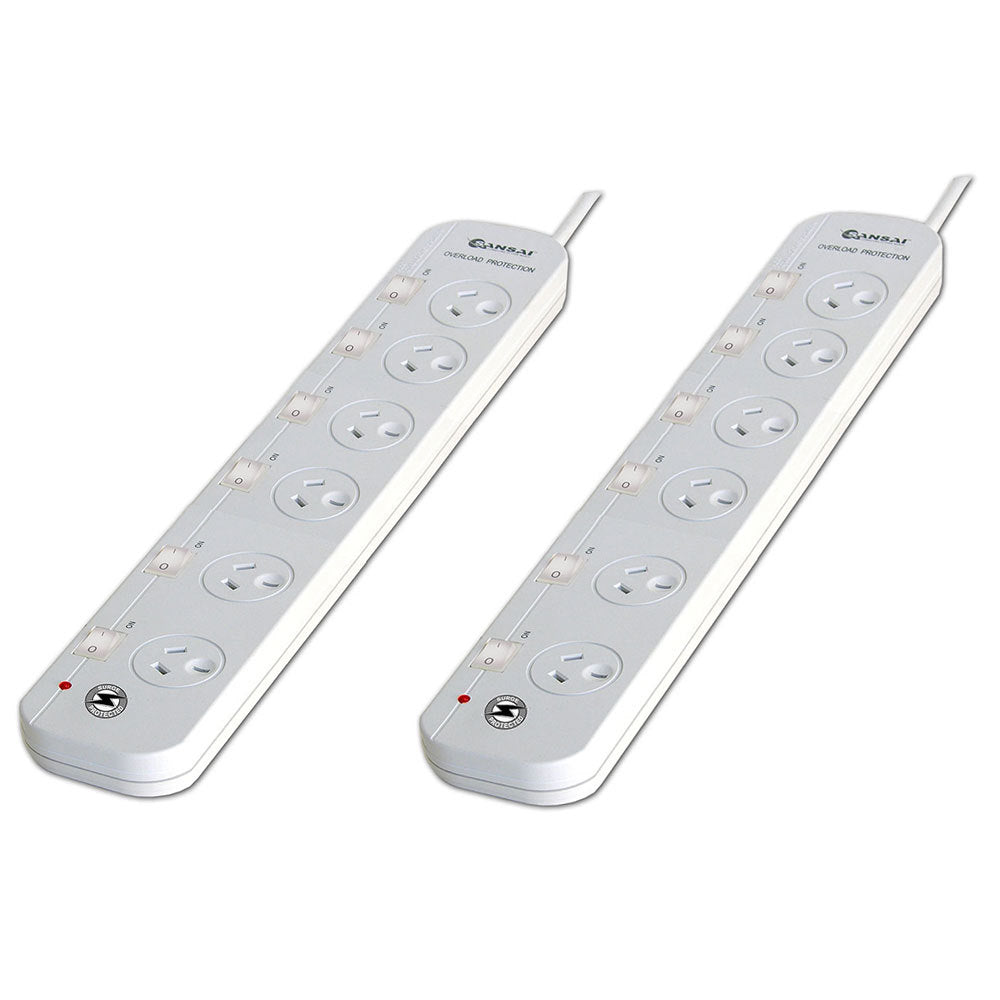 2x 6 Way Powerboard