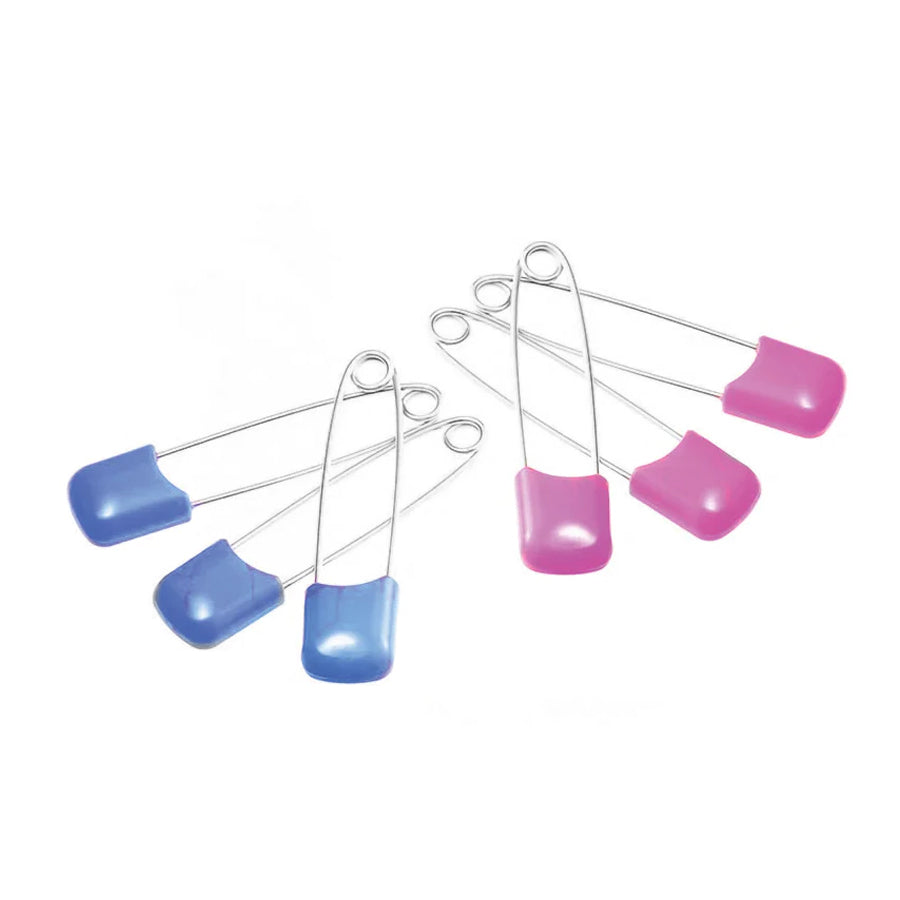 2PK 6pc Pigeon Safety Pins Large Assorted