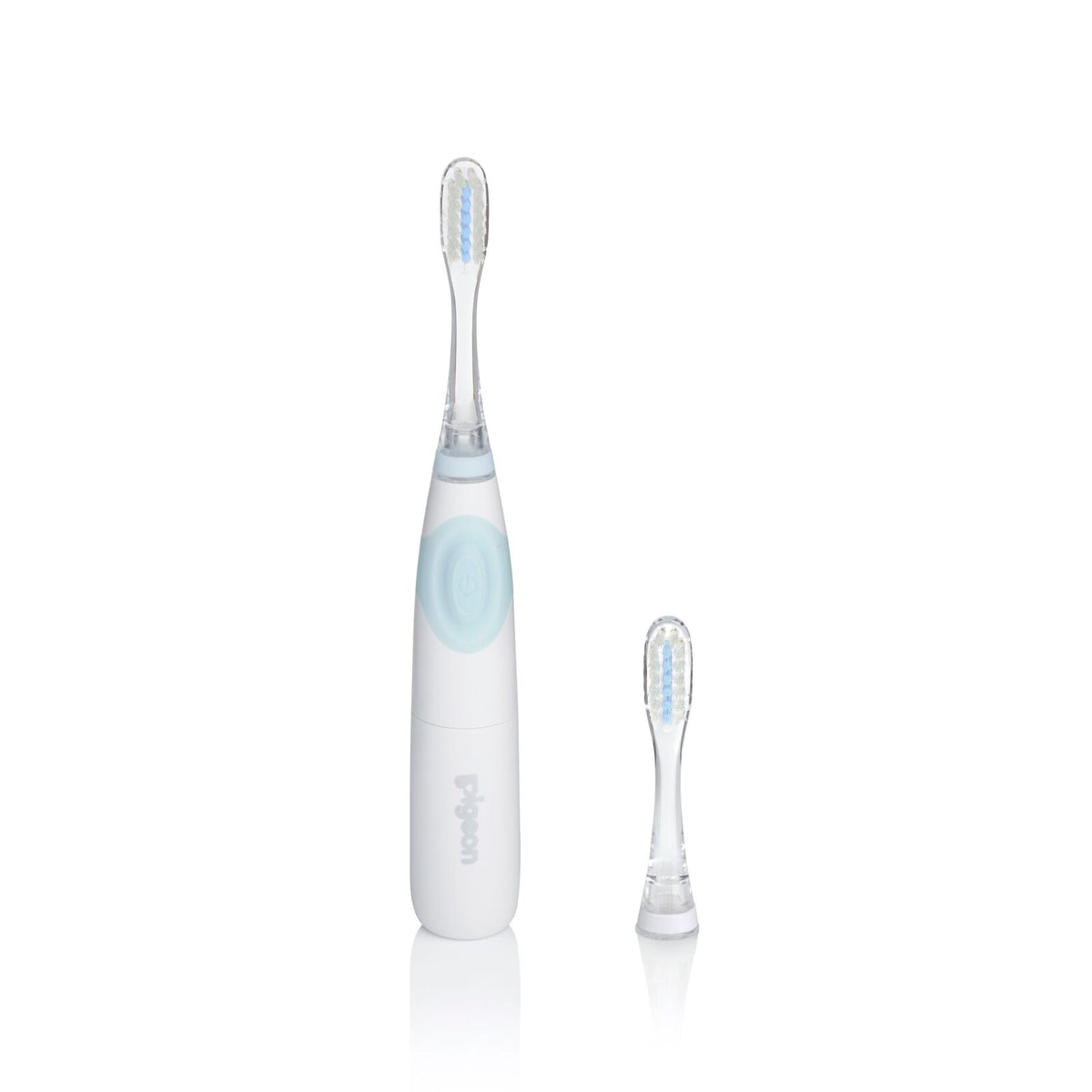 2PK Pigeon Electric Finishing Baby Toothbrush LED Light Smart Reminder 12m+