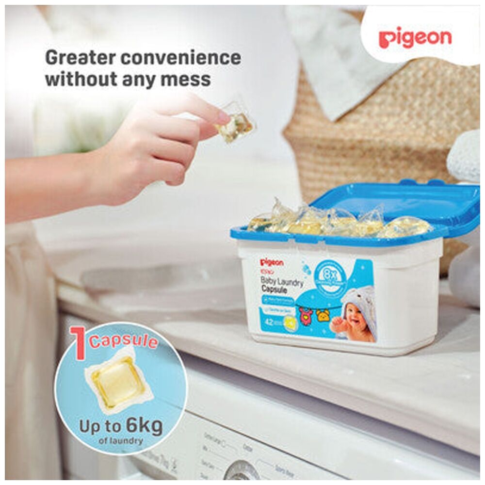 Pigeon Baby Laundry Capsules Detergent Gentle On Skin 0m+