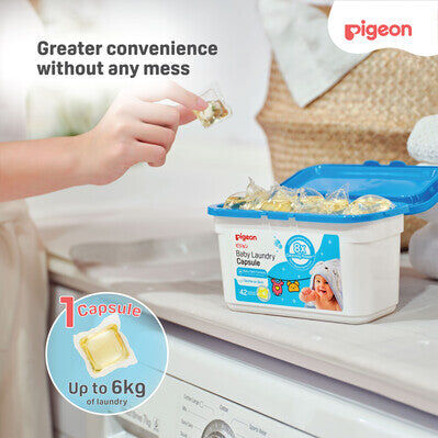 4PK Pigeon Baby Laundry Capsules Detergent Gentle On Skin 0m+
