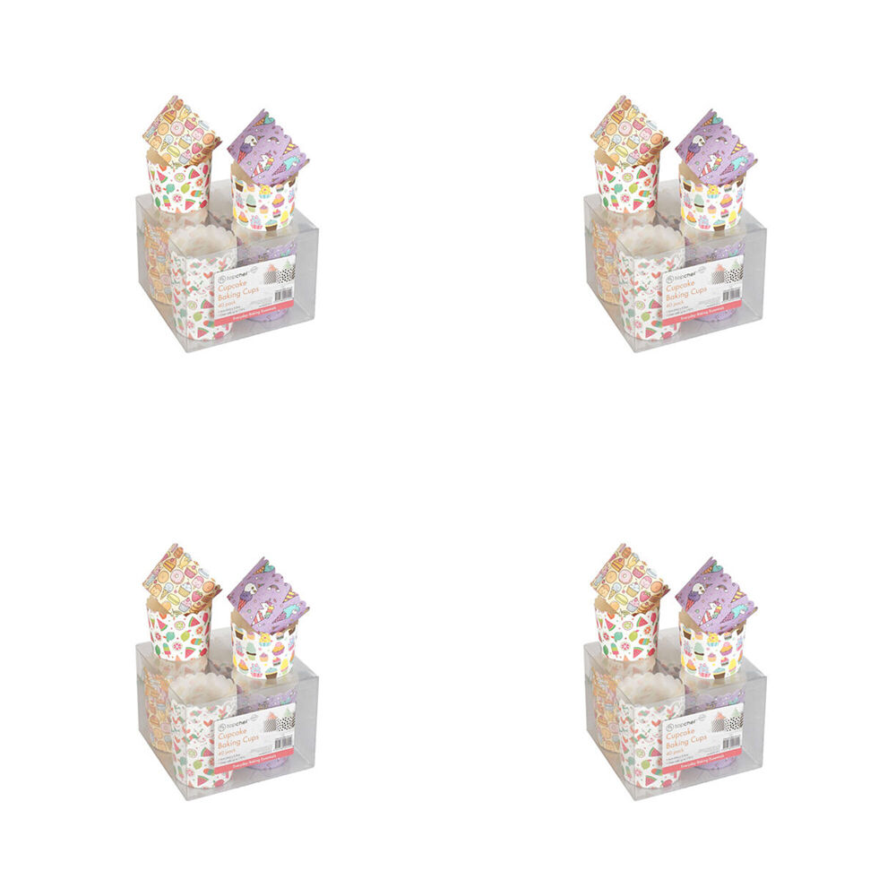 160pc Topchef Cupcakes Packaging Box Container 6cm - Assorted
