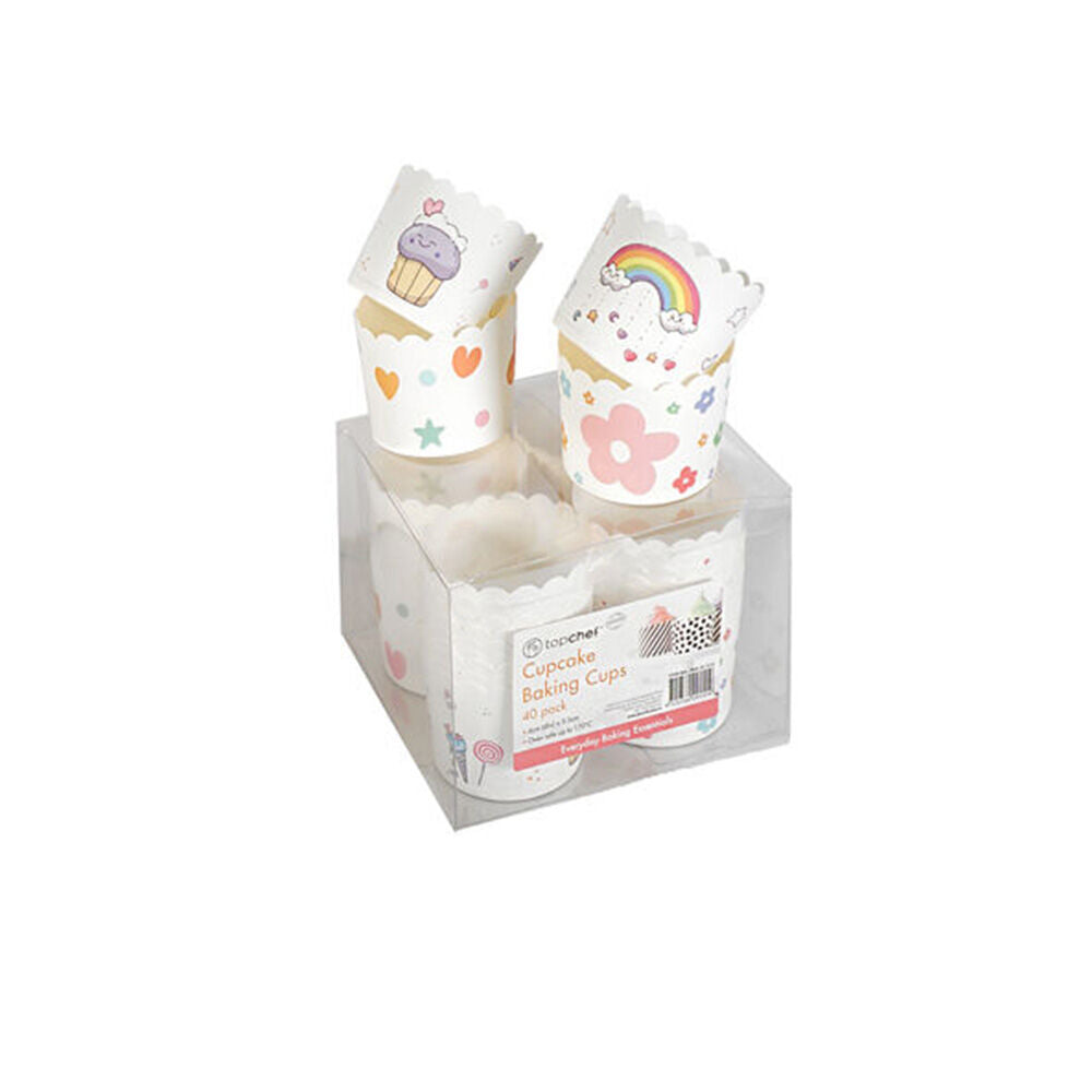 320pc Topchef Cupcakes Packaging Box Container 6cm - Assorted