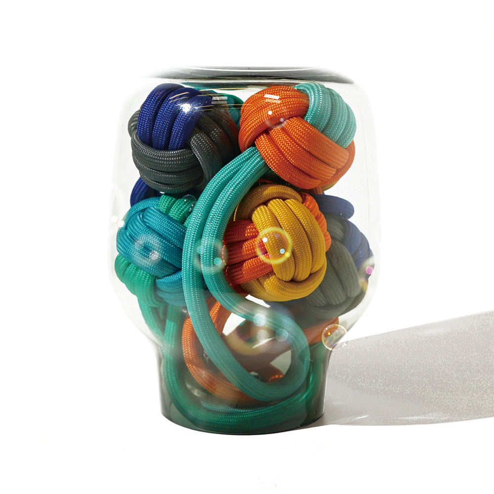 2PK Pawzcity 21cm Interactive Rope Ball w/ Loop - Bergamot