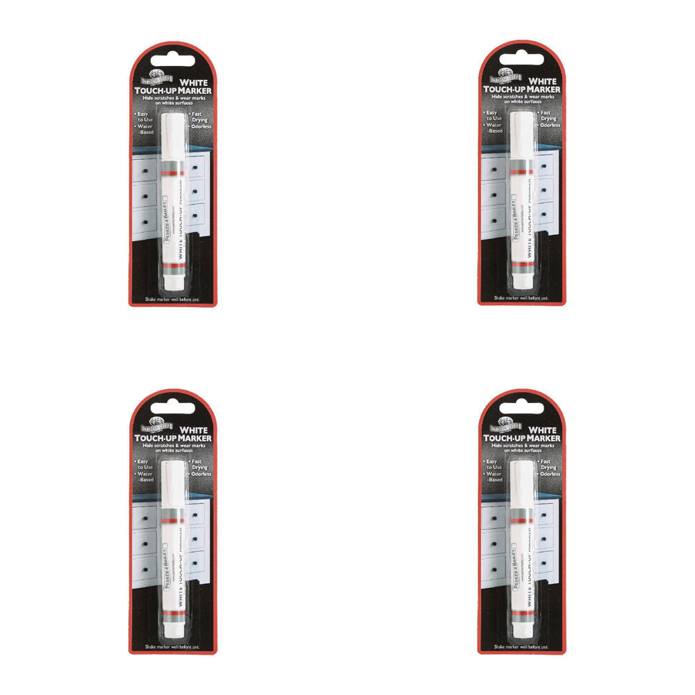 4PK Parker Bailey Water-Based Furniture Touch Up Marker Odourless 23cm White