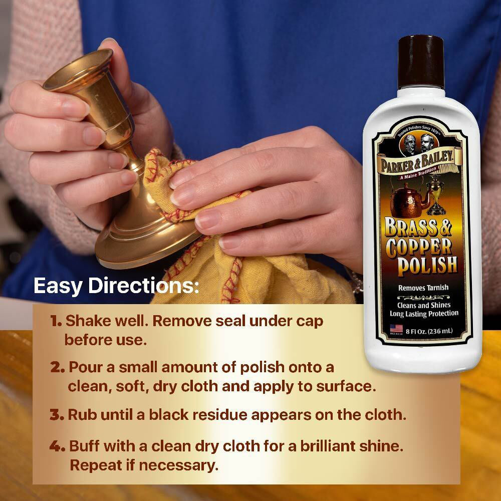 Parker & Bailey Brass & Copper Polish Tarnish Remover 236ml