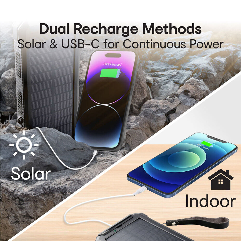NRG Vault IP54 Solar Powerbank 20000mAh Durable Waterproof