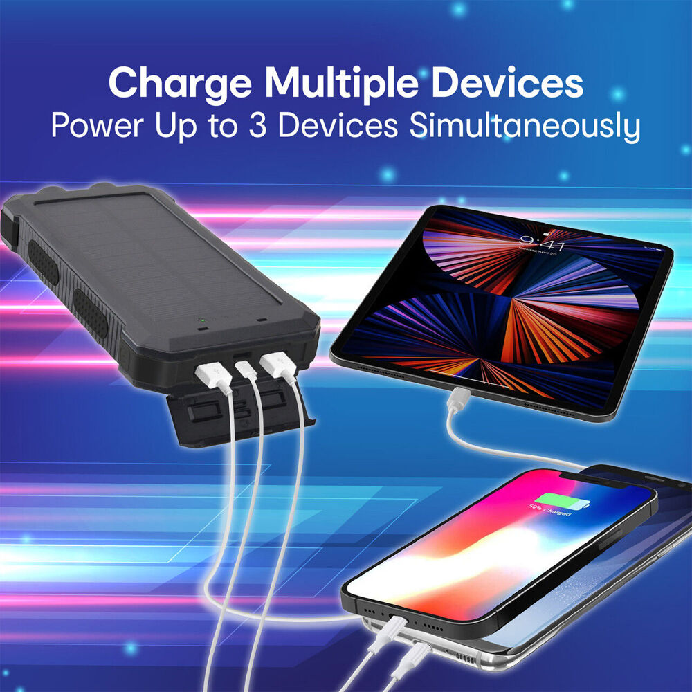 NRG Vault IP54 Solar Powerbank 20000mAh Durable Waterproof