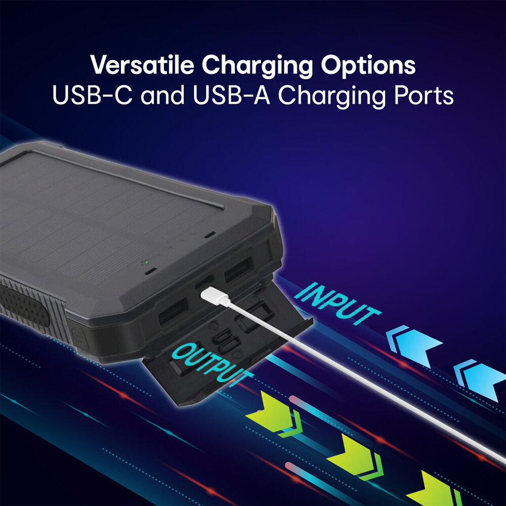 NRG Vault IP54 Solar Powerbank 20000mAh Durable Waterproof