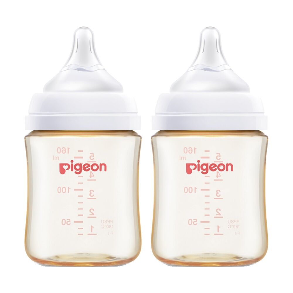 2PK Pigeon Softouch BPP Baby Bottle PPSU Anti-Colic 160ml 0m+