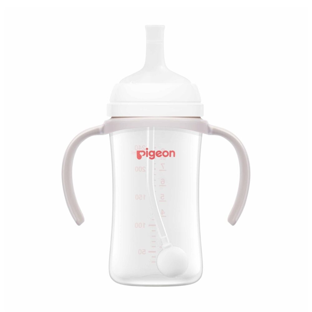 Pigeon Softouch Drinking Straw Set Nursing Baby Bottle Compatible 12m+