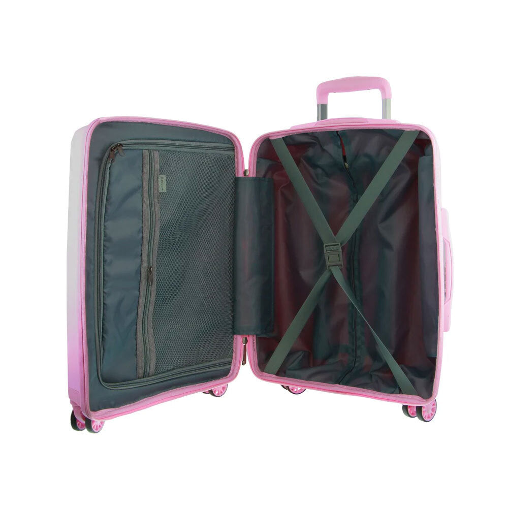 Pierre Cardin 65cm Medium Hard-Shell Suitcase in Pink