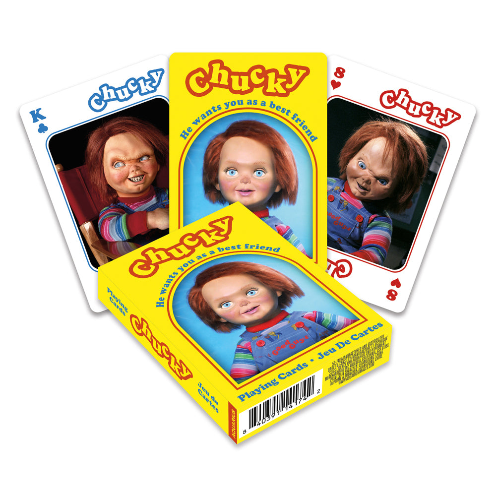 108pc Aquarius Chucky Playing Cards Game Deck Set 14y+