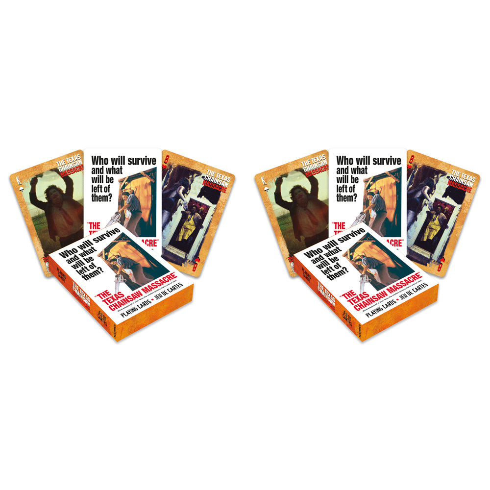 2PK Aquarius Texas Chainsaw Massacre Playing Cards Standard Deck