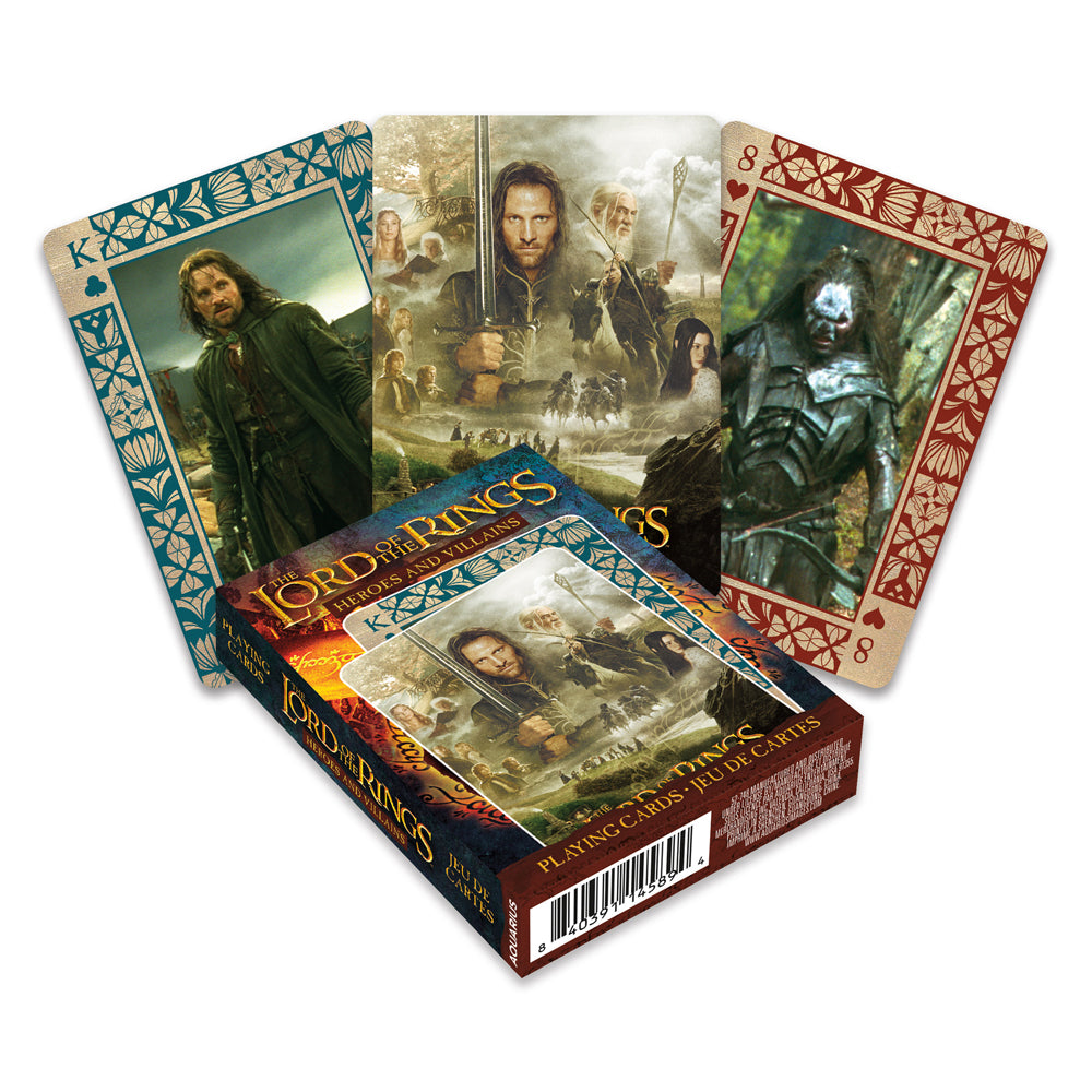 108pc Aquarius Lord Of The Rings Heroes & Villains Playing Cards 14y+