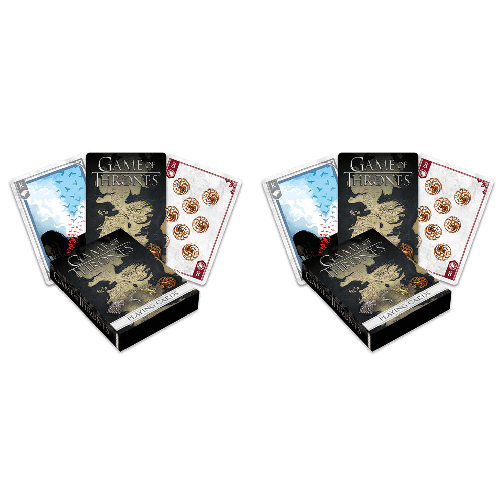 2PK Aquarius Games Of Thrones Playing Cards Gaming Deck Set 14+