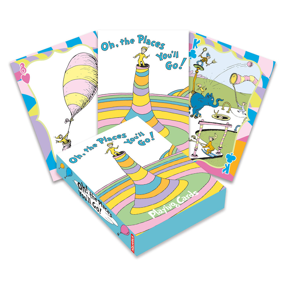 108pc Aquarius Oh, the Places You'll Go! Playing Cards Deck 3y+